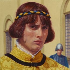 Siena Palio XVII (Aquila 1/Eagle 1), oil on linen 40 x 45 cm (Semi Finalist in ARC International Salon 2021)