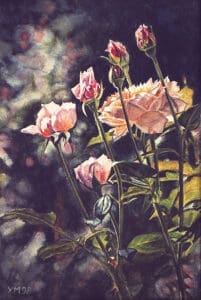 Abriéndose el camino (1998), watercolour 23 x 18,5 cm - Sold
