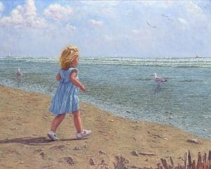 Little Princess/Royal Blues, oil on linen, 70 x 90 cm Euro 4450