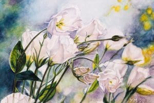 Harry's flowers (1998), watercolour 20 x 29 cm - Sold
