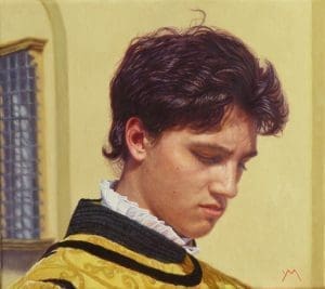 Siena Palio XVII (Aquila 2/Eagle 2), oil on linen 40 x 45 cm (Semi Finalist in ARC International Salon 2021)