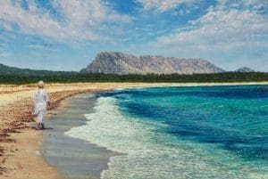 La Passeggiata/Mediterranean Blues & Emeralds, oil on linen 50 x 75 cm (2010) - Sold