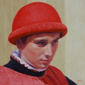 Siena Palio XV (Paggio Comune/Page Municipality), oil on panel 30 x 30 cm - Sold