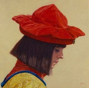 Siena Palio I (Chiocciola/Snale) (2013), oil on linen, 40 x 40 cm