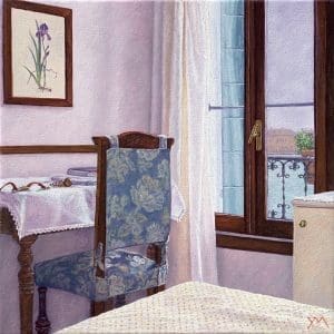 Yvonne Melchers Room with a View/Autumn in Venice II, oil on linen, 40 x 40 cm - Euro 2450 (Available at Gallery Autrevue, The Netherlands)