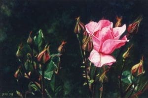 Temporale Imminente in Toscana (1999), watercolour 15,5 x 23 cm - collectie Yvonne Melchers