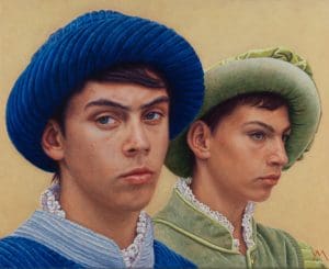 Siena Palio V (Comune/Municipality), oil on linen 40 x 50 cm