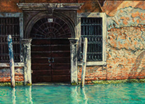 Once upon a time.../ Autumn in Venice, acrylics on panel 20,2x28.8cm (2010) - Sold